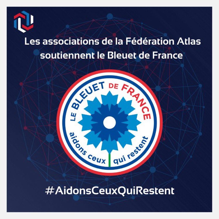 [#AidonsCeuxQuiRestent]

📣 Les associations d' @atlas_federation_defense  s'engagent en ce mois de Novembre pour promouvoir l'action du @bleuet_de_france 

⬇️⬇️⬇️🧶