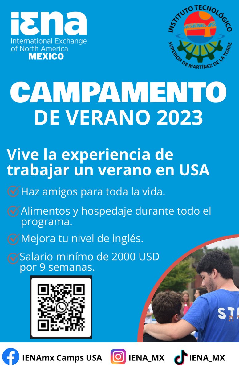 Tec_Martinez's tweet photo. No dejes pasar la oportunidad de vivir una experiencia única. 
Para mayores informes en la Coordinación de Lenguas Extranjeras del Instituto Tecnológico Superior de Martínez de la Torre. https://t.co/OMca391CV8