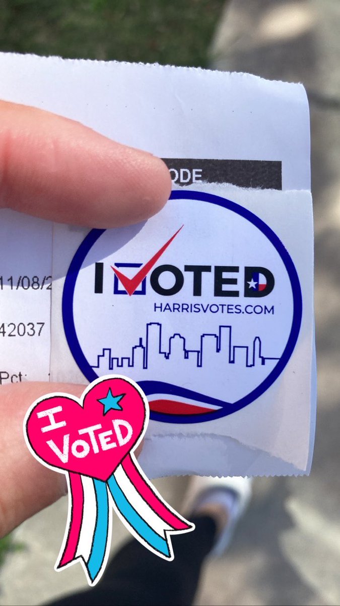 I JUST VOTED FOR THE FIRST TIME