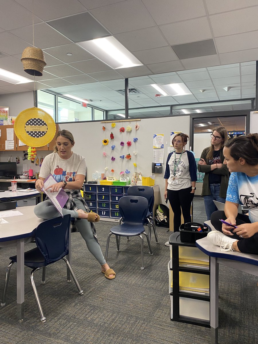 MrsNBartel's tweet photo. The best learning happens when we learn from each other. Our teachers grouped in vertical teams and did learning walks between grade levels centered around student goal setting & reflection. Man, we have some great things happening @CLCEThunderbird #ccisdplc #personalizedlearning https://t.co/rM1gSaMgQV
