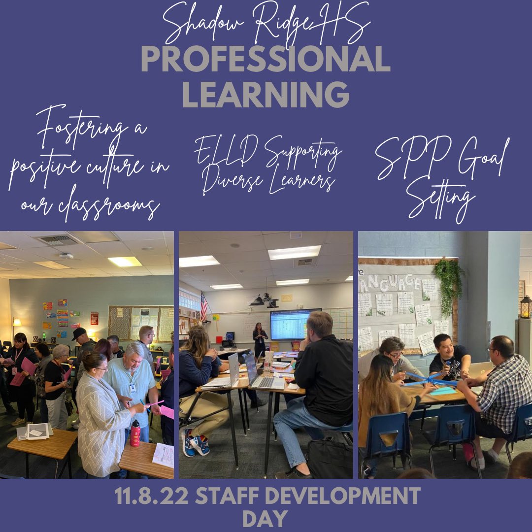 Great things happening at <a href="/shadowmustangs/">shadowridgehighschool</a> today💪🏻 <a href="/tkannon/">Traci Leigh</a>  <a href="/ACherronWomack/">Andrea Womack</a> #CCSDRegion1 #CCSDSDD