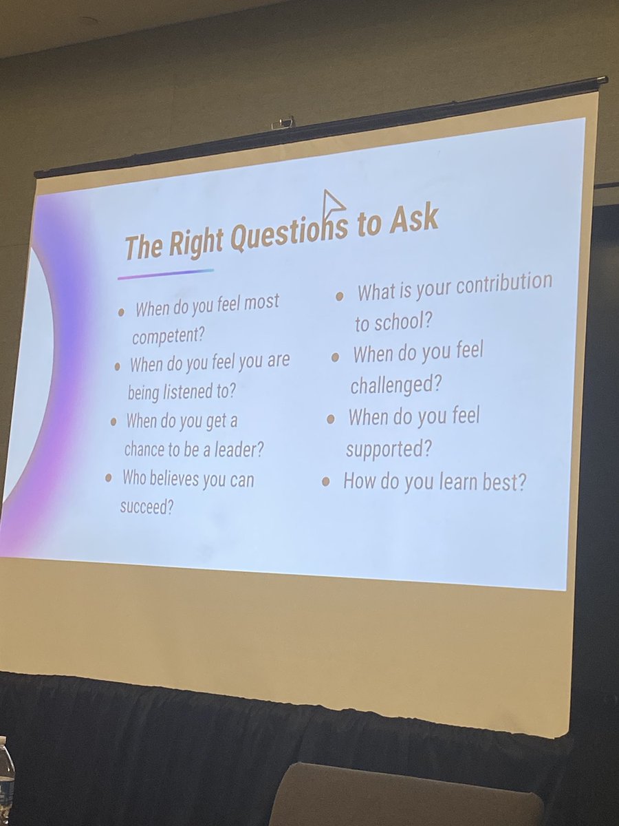 Listening to @iCoachLindsay talk about SEL and the right questions to ask staff and students #itecia #sel
