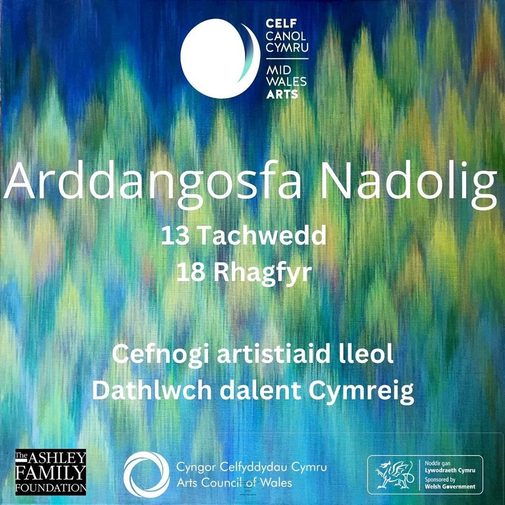 Mid Wales Arts (@midwalesarts) on Twitter photo Over 50 artists exhibiting.
Dros 50 o artistiaid yn arddangos Over 50 artists exhibiting.
Dros 50 o artistiaid yn arddangos