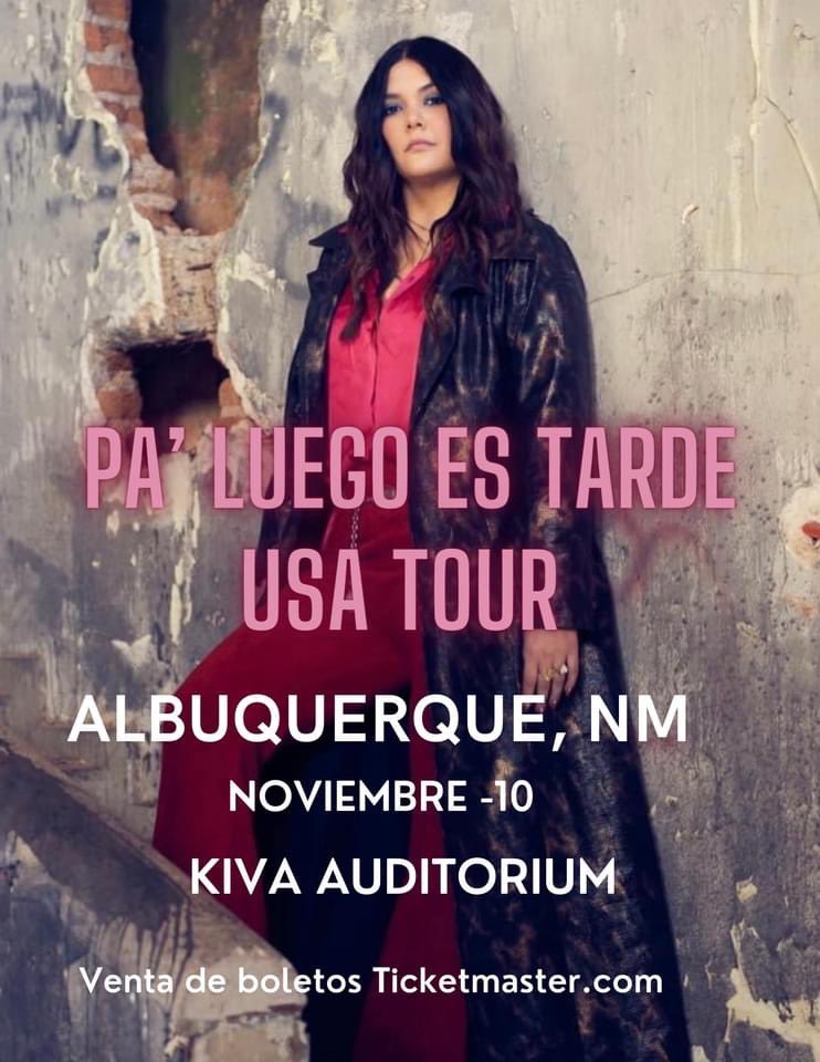 YuridiaChicago's tweet photo. Albuquerque NM están listos para recibir a la Reina de la balada con su #PaLuegoEsTarde tour? 🤗 @yuritaflowers https://t.co/cdCzyiGrEz
