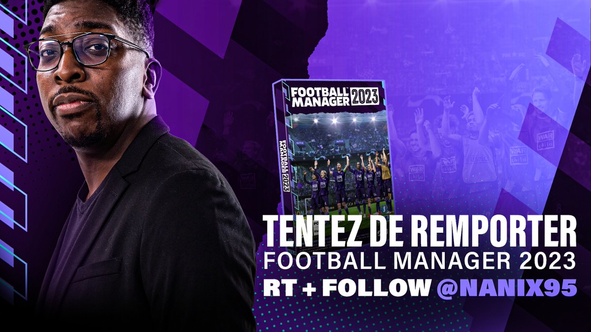 Les amis, il est temps de réveiller votre âme d'entraineur! #FM23 est dans les bacs et pour fêter ça, j'ai une version PC à vous faire gagner!

Pour jouer et tenter ta chance, il te suffit de :
✅️RT ce post
✅️Follow <a href="/Nanix95/">Regardez Invincible et X-Men 97🦸🏻‍♂️</a>

🗓TAS le 11/11/2022
#CONCOURS #FootballManager