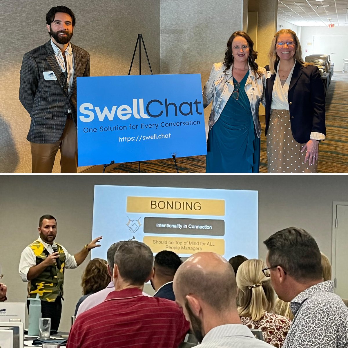 We had fun as the sponsor of today's #PalmettoSHRM luncheon with On Purpose Adventures learning about the T.E.A.M. Method.

#SHRM #Charleston #HR #HumanResources #paintdone