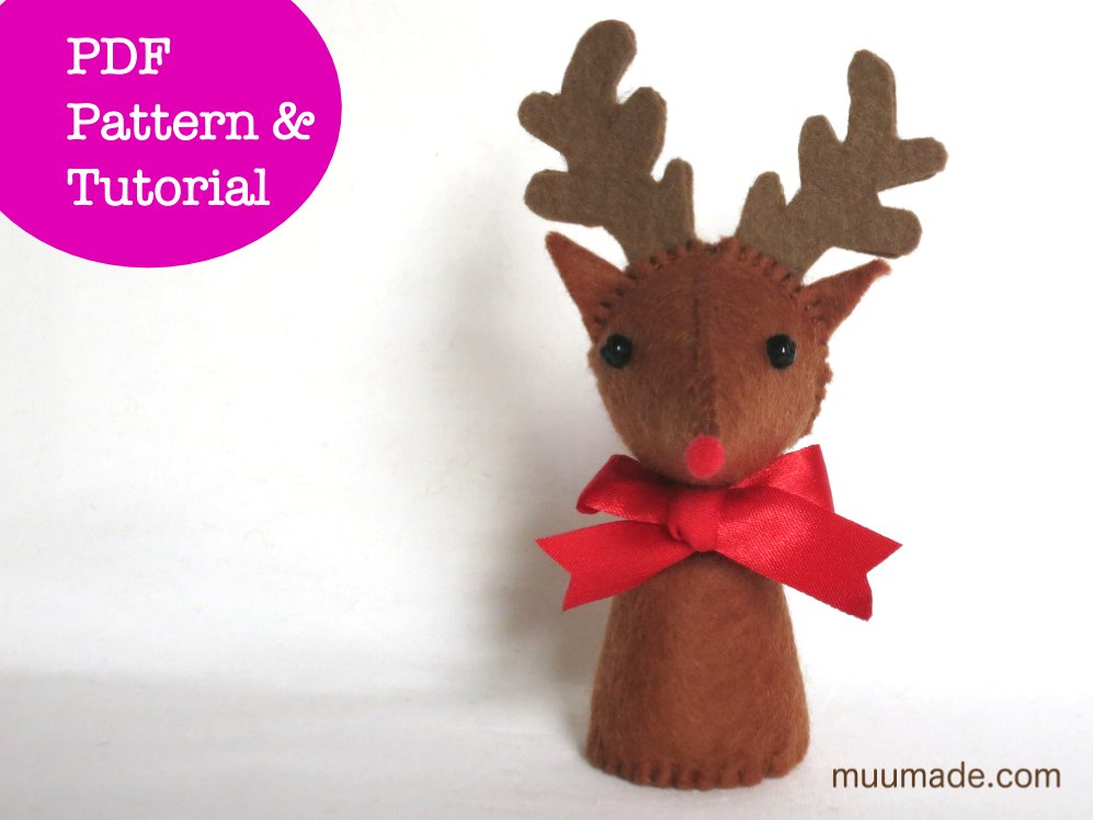 Looking for secret santa gifts or stocking stuffers? Here's a cute #reindeer that you can make! It's a finger puppet, but is also perfect as a decorative piece or a tree ornament! etsy.com/listing/214974… #WomanInBizHour #CraftBizParty #XmasGift #diycraft #xmasdecor #treeornament