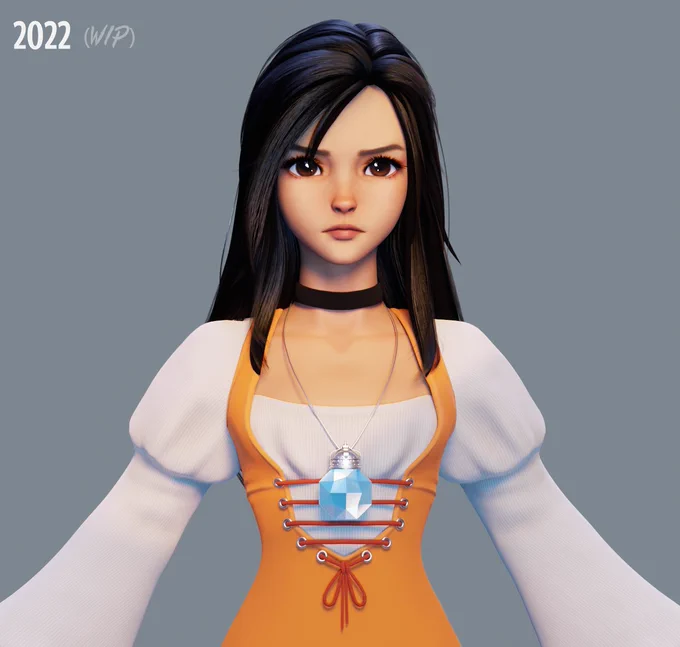 my renditions of Princess Garnet over the years 
