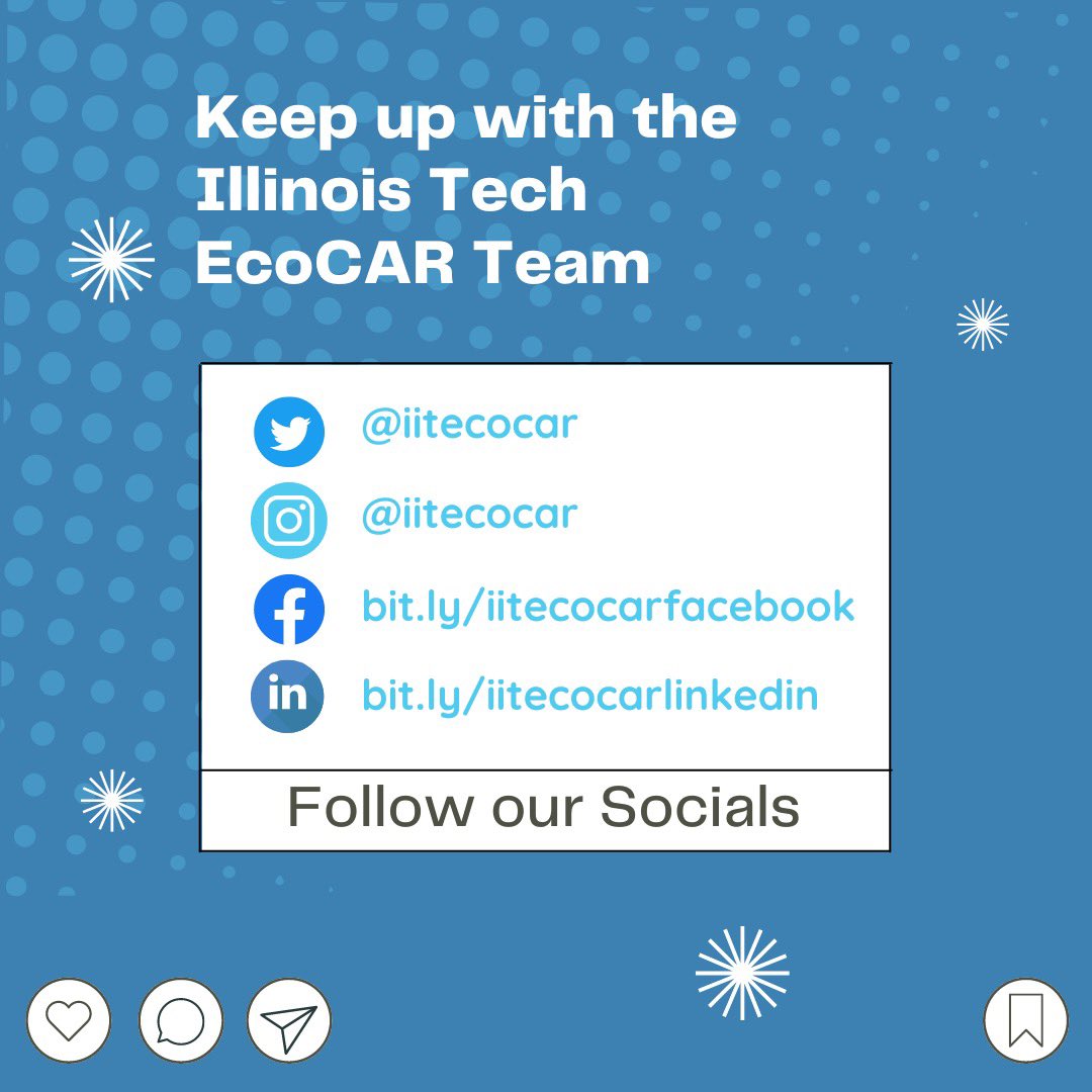 If you want to see more IIT EcoCAR information we’ll be posting here and on our other socials!