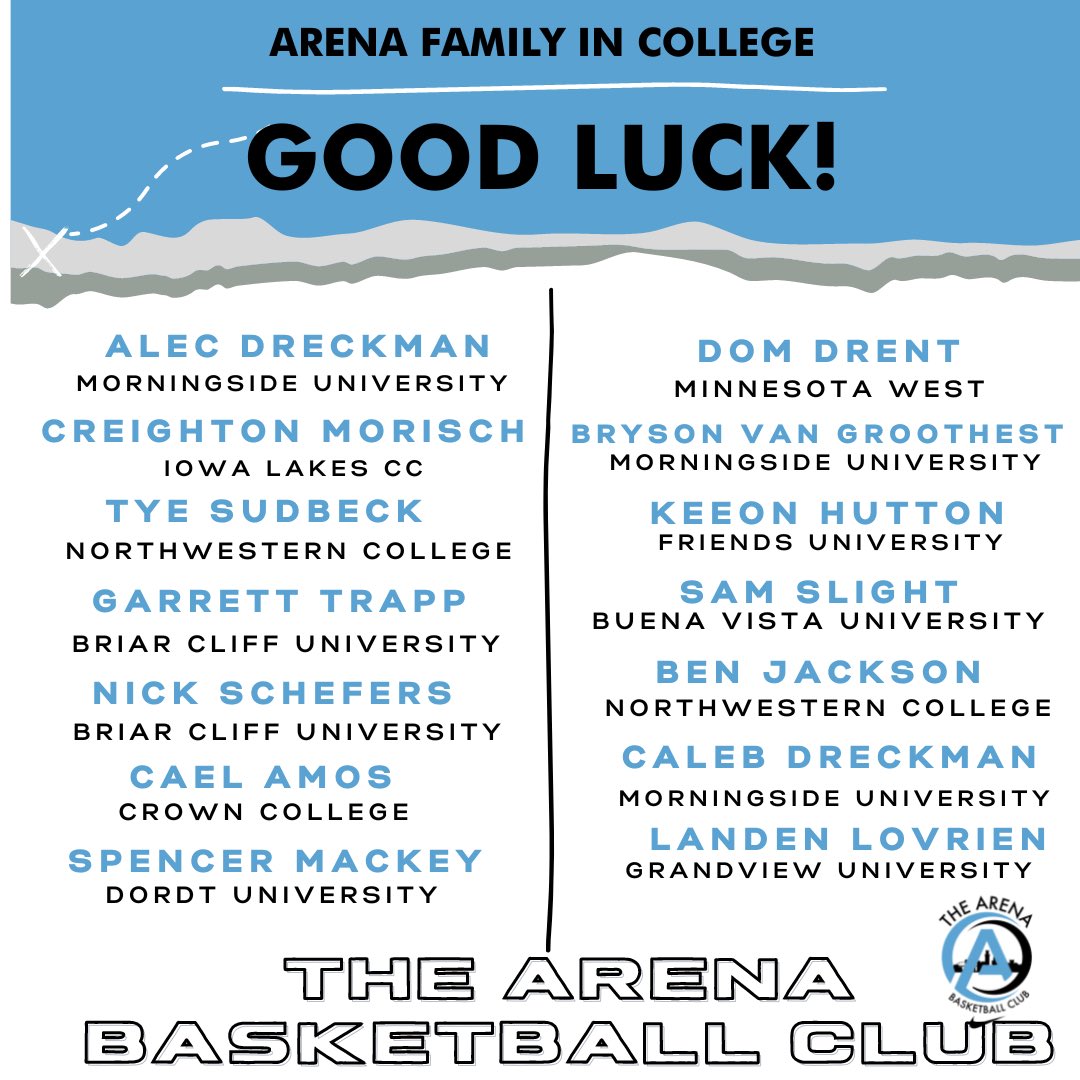 Good luck to our alumni as CBB begins! Fantastic young men who were trailblazers for our program! Good luck! 💙 

<a href="/alecdreckmam/">Alec Dreckman</a> <a href="/Cmorisch42/">Creighton Morisch</a> <a href="/tyeballer33/">Tye Sudbeck</a> <a href="/trapp_garrett/">Garrett Trapp</a> <a href="/21CAmos/">Cael Amos</a> <a href="/mackey_spencer/">spencer mackey</a> <a href="/DDrent20/">DomDrent20</a> <a href="/BrysonVg/">Bryson VG</a> <a href="/HuttonKeeon/">Keeon Hutton</a> <a href="/sam14slight/">Sam Slight</a> <a href="/Benman_12/">Ben Jackson</a> <a href="/Caleb_Dreck24/">Caleb Dreckman</a> <a href="/LandenLovrien/">Landen Lovrien</a>