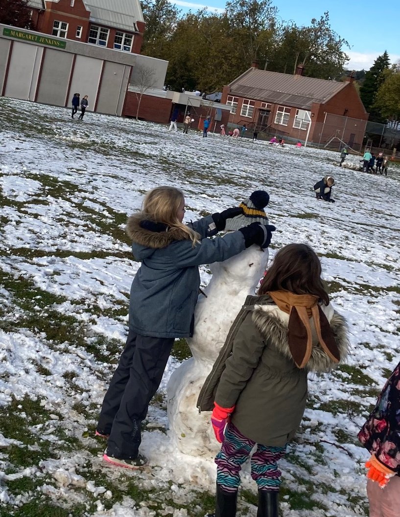 It is a truth, universally acknowledged, that a snowperson in possession of good snow, must be in want of a hat.
