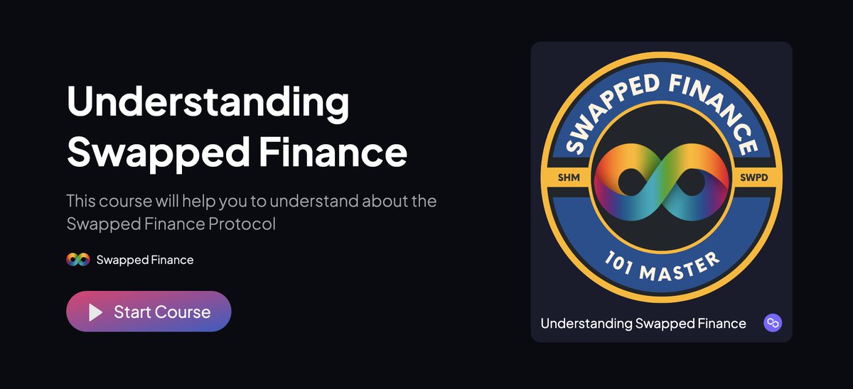 Learn about <a href="/SwappedFinance/">Swapped Finance, Leading DEX on Shardeum</a> on <a href="/101dotxyz/">101</a>, take the quiz, and claim a badge!

Link: 101.xyz/course/cl7m5xd…

💜🔁 Like and retweet!
