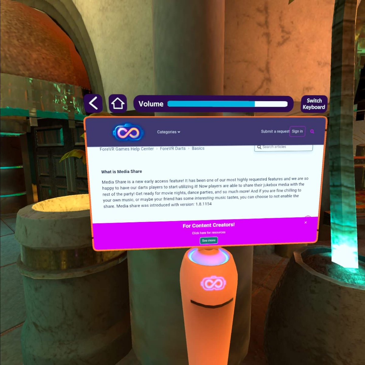 ForeVR Darts tweet media