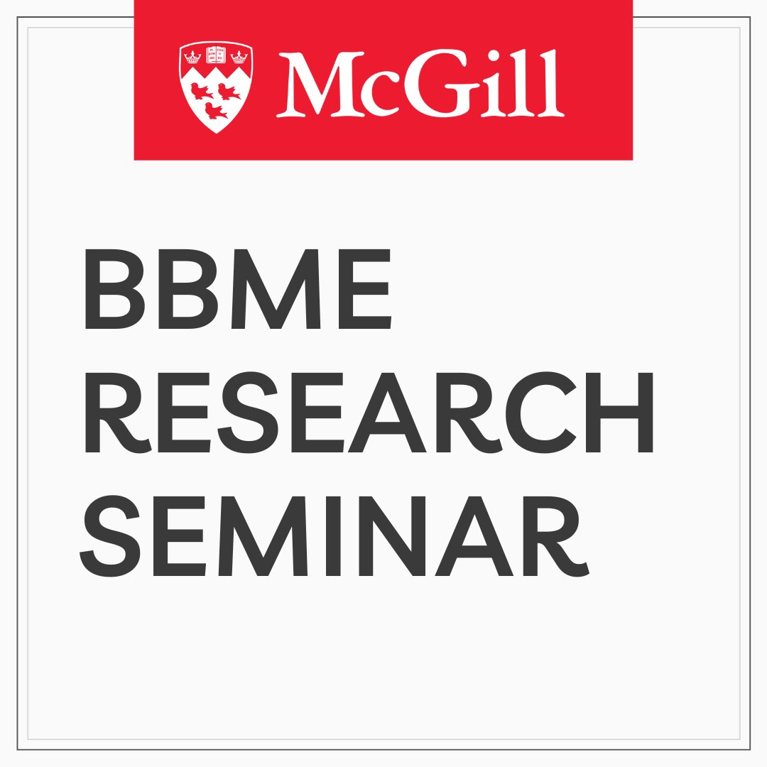 BioengMcGill's tweet photo. Join us for a virtual #BBME Research Seminar on "Advancing EV-based Liquid Biopsy of Cancer with Micro- and Nanoengineering", hosted by Dr. Yong Zeng on November 18 at 1:30PM.
The details to join the meeting via Zoom have been sent to all invitees through email.
#bioengineering https://t.co/gco1VjVS1A