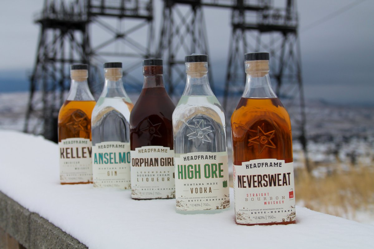 Walking in a whiskey wonderland. #snow #spirits #Montana