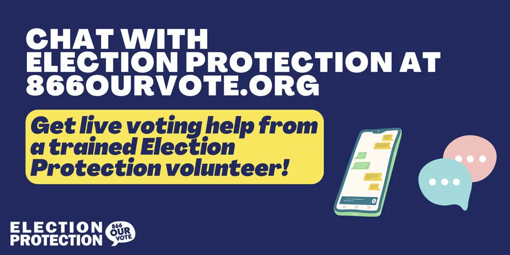 indvsblharlem's tweet photo. Run into obstacles while trying to vote? Call these Election Protection hotlines:
๐นEnglish โ 866-OUR-VOTE
๐นSpanish/English โ 888-YE-Y-VOTA
๐นArabic/English โ 844-YALLA-US
๐นAsian Languages/English โ 888-API-VOTE
#MobilizeToVote #OurElections https://t.co/6SsTHQqCqH https://t.co/coIx5vFPDP