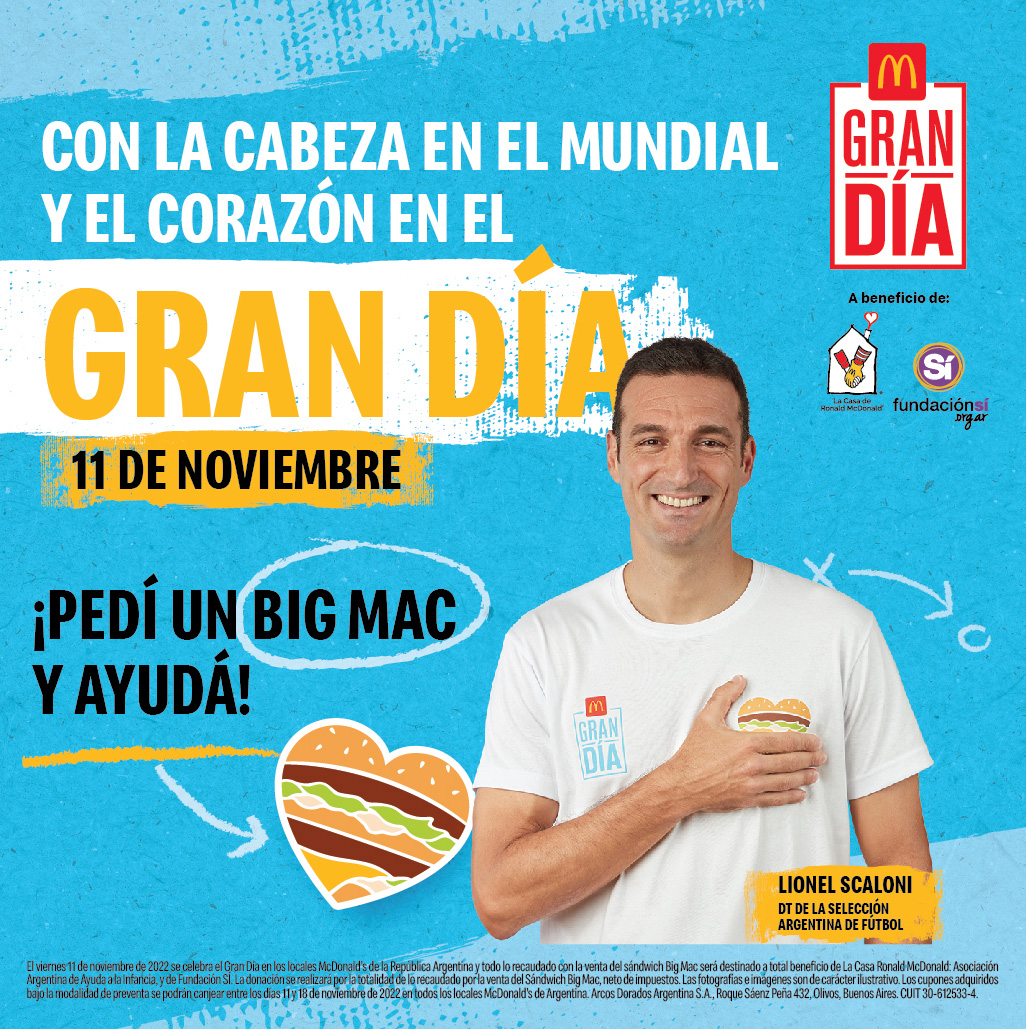Este 11 de noviembre viví el Gran Día de <a href="/McDonalds_Ar/">McDonalds_Ar ⭐⭐⭐</a>. ¡Pedí un Big Mac y ayudá!