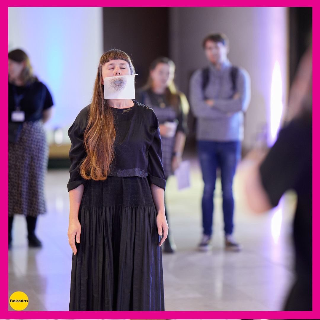FusionArtsOx's tweet photo. ‘When Air Becomes Breath and Breath Becomes Spirit’ - a performance by Áine O'Dwyer &amp; Hannah White in response to Helen Frosi's installation, which is part of SENSATIONAL BOOKS at the Weston Library @bodleianlibs 

This exhibition is free to visit and on until the 4th Dec! https://t.co/ghzS61BZnN
