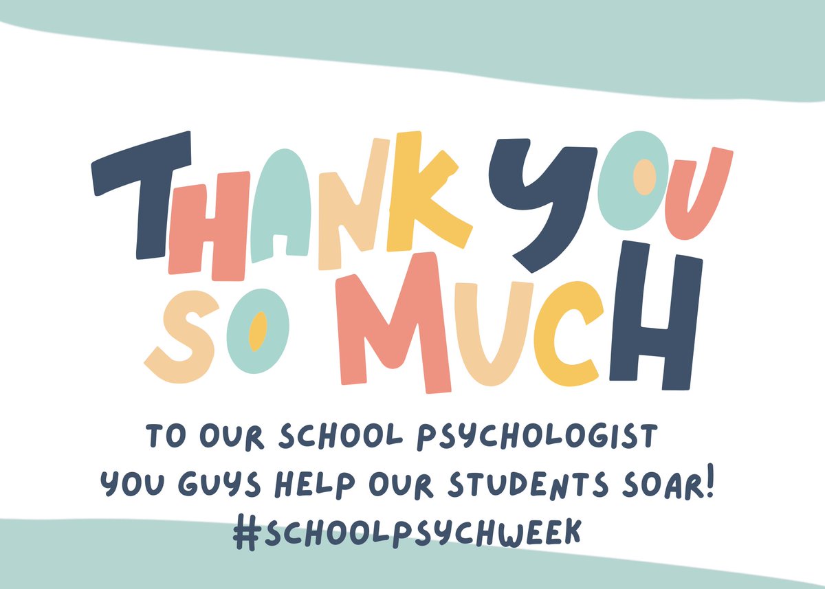 We couldn’t do it without our school psychologists! Thank you all for the hard work you put in with our students! #teamdcs #SchoolPsychWeek