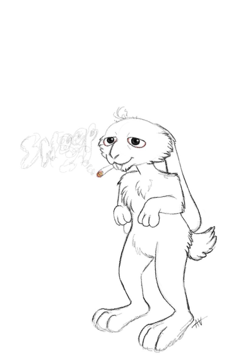 Narcixxus's tweet photo. Last night I had a dream that I was hanging out with @SnoopDogg for some readon and he told me his fursona was a rabbit so I drew this for him.  Then I woke up and had to draw it for real.  😹  

#digitalart #furryart #anthro #furry #snoopdogg #rabbit #weed #commissionsopen https://t.co/r569ocNspF