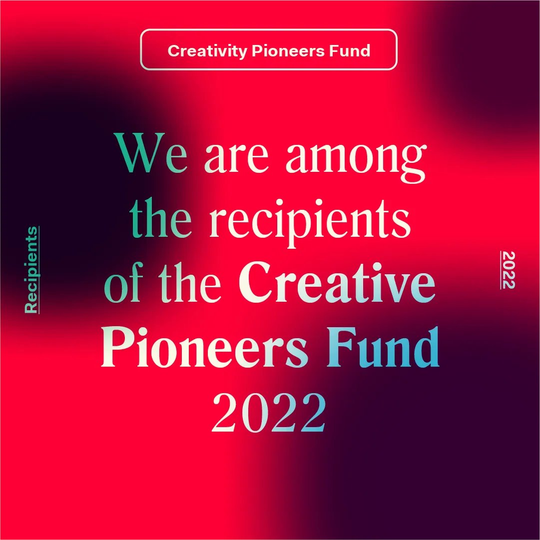 We are excited to be among the beneficiaries of the Creativity Pioneers Fund 2022!
Discover all the beneficiaries at the link: buff.ly/3NR5uuz
@moleskinefoundation @bic_group @oneworldnyc <a href="/fondazioneoelle/">fondazioneoelle</a> #CreativityPioneers #CreativityForSocialChange
