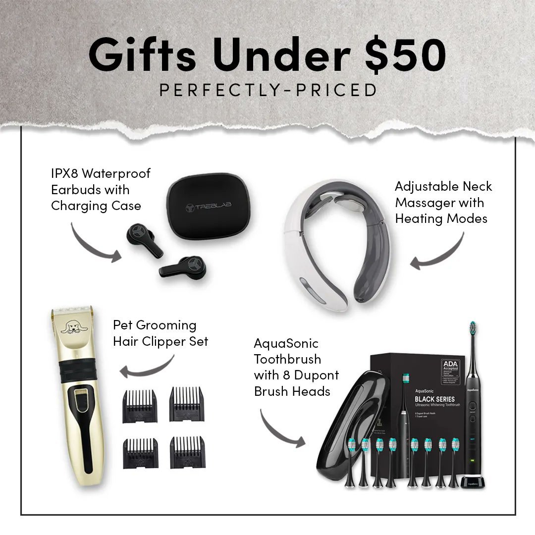 Looking to save on your holiday gift list this year? 🎁 These great finds are on sale for under $50 🤑 From beauty to tech to pet products, there's something for everyone! buff.ly/3fnYvwp