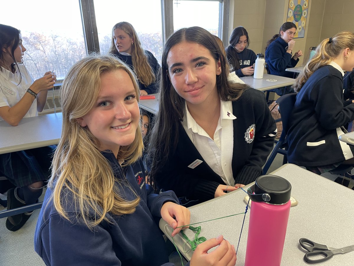 Mount St. Mary Acad. (@mountsaintmary) on Twitter photo Our <a href="/operationsmile/">Operation Smile</a> club members have the biggest hearts! They made friendship bracelets this afternoon which will be included in psycho-social supply care packages for surgery patients.
#compelledbymercy #inspiredbyfaith <a href="/MercyEdSystem/">Mercy Education</a> <a href="/SistersofMercy/">Sisters of Mercy</a> Our <a href="/operationsmile/">Operation Smile</a> club members have the biggest hearts! They made friendship bracelets this afternoon which will be included in psycho-social supply care packages for surgery patients.
#compelledbymercy #inspiredbyfaith <a href="/MercyEdSystem/">Mercy Education</a> <a href="/SistersofMercy/">Sisters of Mercy</a>