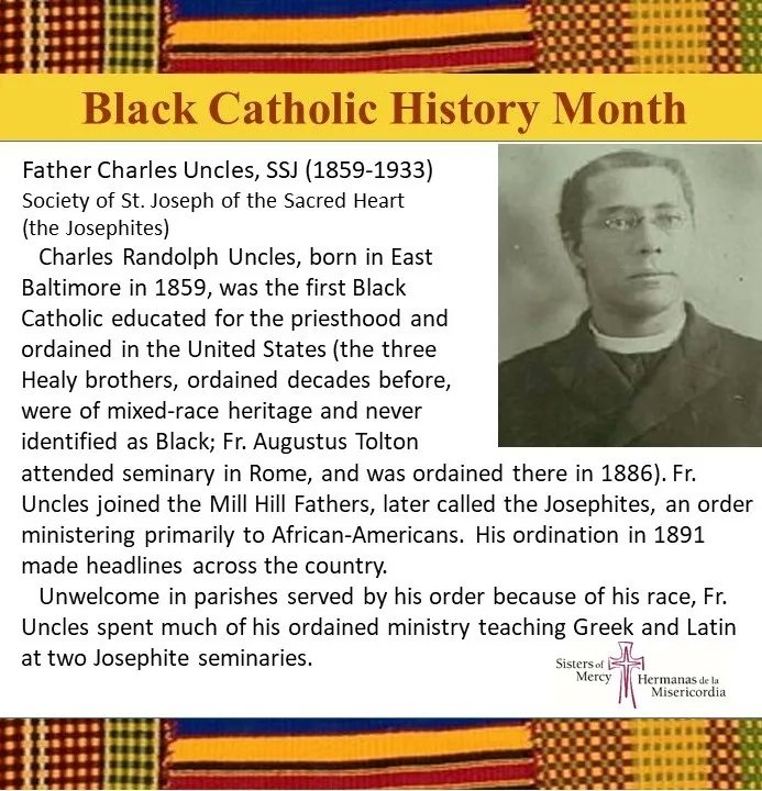 November is #BlackCatholicHistoryMonth. To celebrate, we are highlighting some of history's most influential and fascinating Black Catholics.