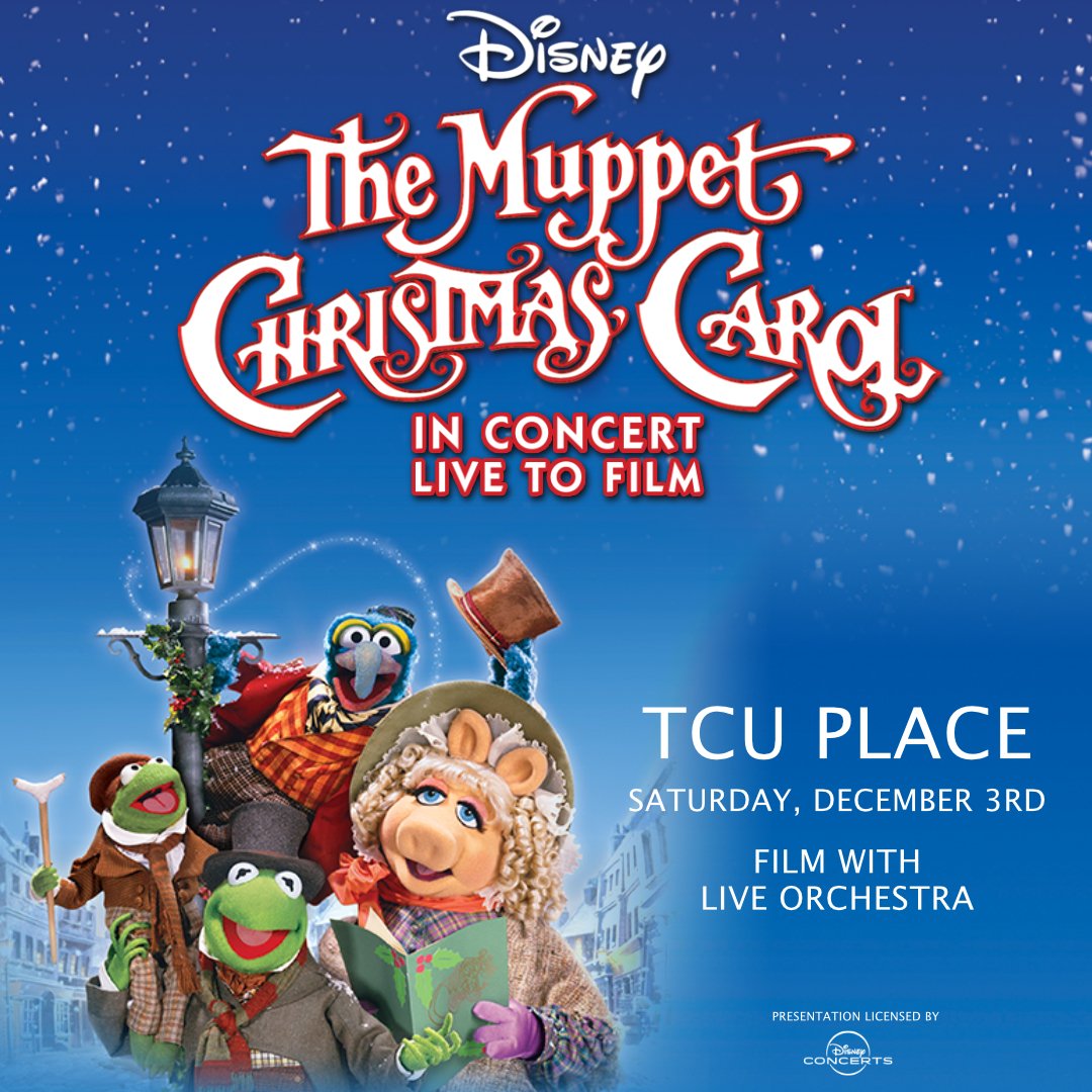 The <a href="/SSOyxe/">Saskatoon Symphony Orchestra</a> presents Disney’s The Muppet Christmas Carol in Concert featuring a screening of the complete film with the musical score performed live to the film. ❄🎄🎼🎁

Saturday, December 3, 2022

tcutickets.ca/online/article…

#TCUPlace #ThisIsYourPlace #SSO #YXE #Saskatooning