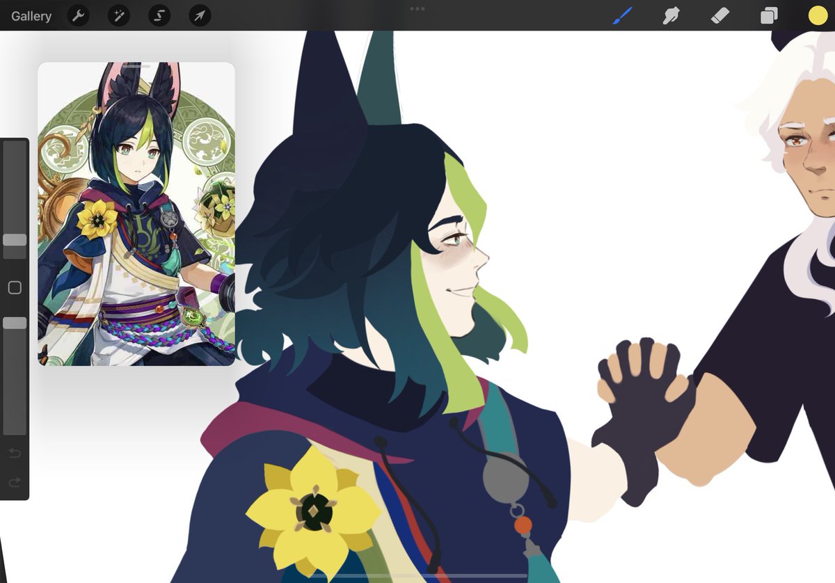 Haan_o's tweet photo. wip #Tighnari https://t.co/EQBEVsgi4R
