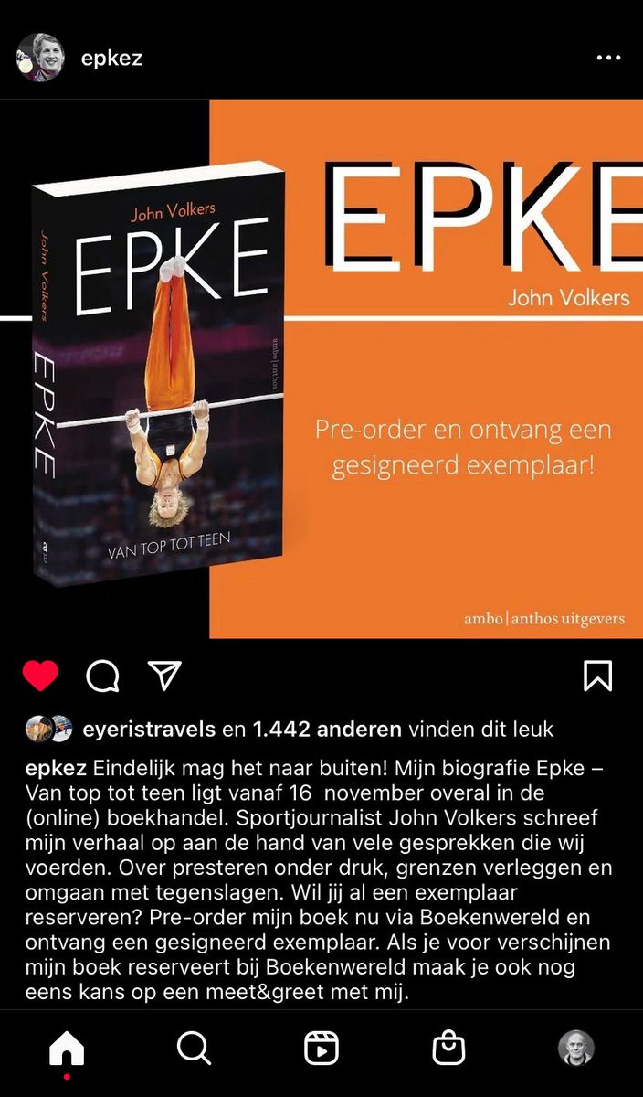 De biografie van <a href="/epkez/">Epke Zonderland</a> is gereed. Als schrijver ben ik er blij mee. Dit beeld verspreidde de turnkampioen vandaag. Intekenen maar.