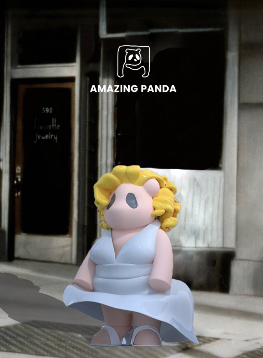 AMAZINGPANDA__'s tweet photo. Diamond💎 is girl’s best friend💅🏼
🐼Amazing Panda Film series 
➡️ Marilyn Monroe 💋

#amazingpanda #blonde #marilynmonroe #arttoys #metaverse #nftart #digitalart #cryptoart #artwork https://t.co/tZSqkCbu6h