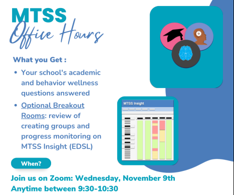 MTSS FCPS on Twitter: "Join us tomorrow at 9:30AM for MTSS Office Hours
