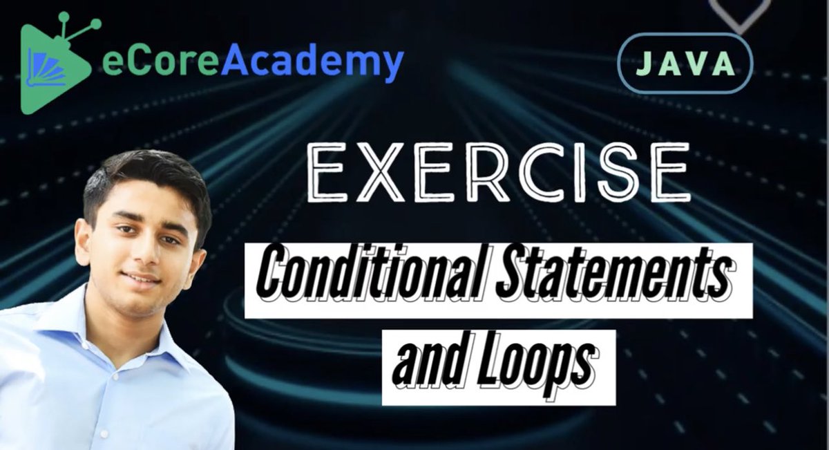 eCoreAcademy's tweet photo. Click the link to watch Ajay’s newest Java video “Exercise 4.4: Conditional Statements and Loops (Divisible5)”

#eCoreAcademy #EnrichmentCoreAcademy #remotelearning #online #elearning #STEM #howtos #enrichment #java #Java #javascript https://t.co/7gCDuP1prC
