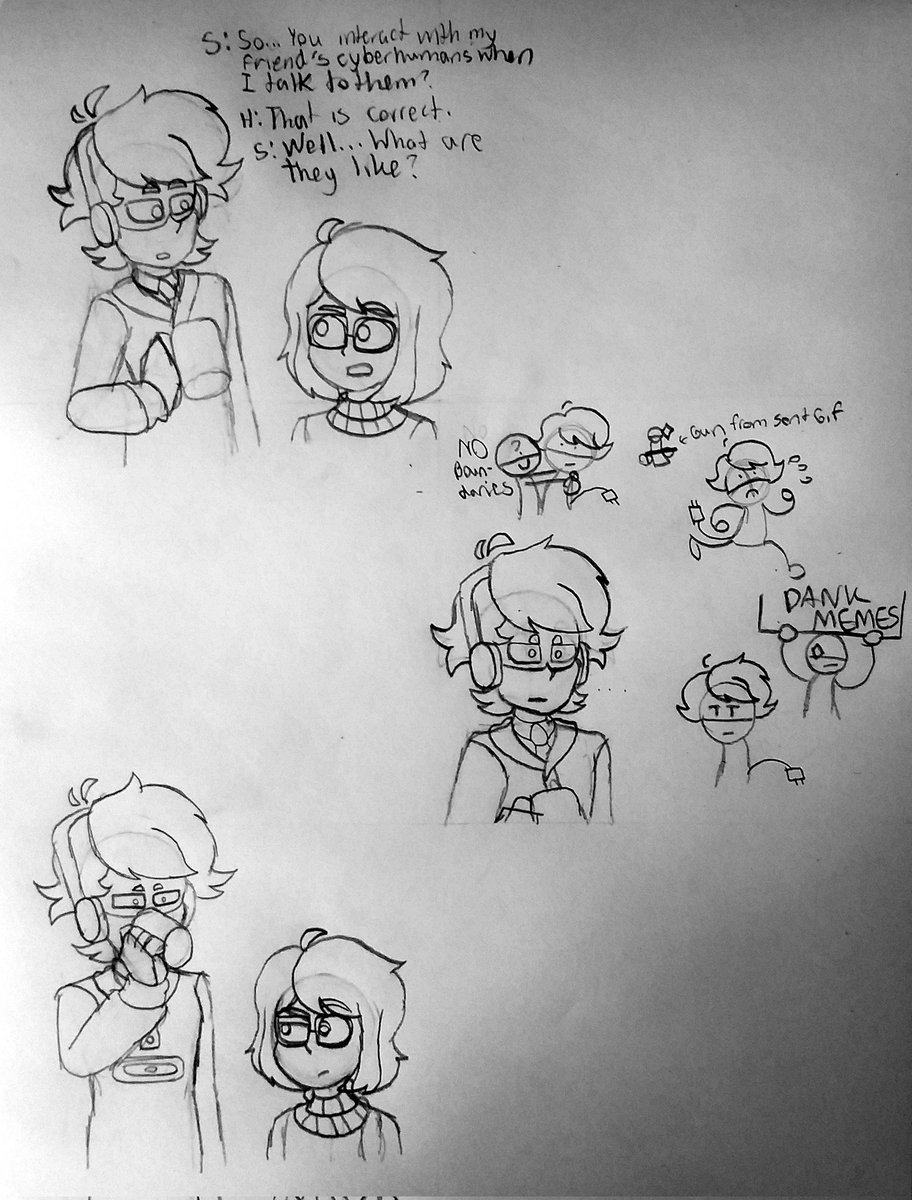 evening_raine's tweet photo. (Sketch)(OC)(#Cyberhumans)

Then shit Hewkard goes for me. https://t.co/lH2DArG4zT