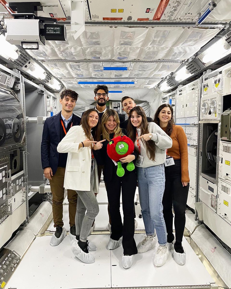 Seven of our students are at <a href="/esa/">European Space Agency</a> ESTEC to follow the FYS! Design Booster training week for the new Educational Programme by <a href="/ESA__Education/">ESA Education</a> . The visit to the replica of the ISS Columbus module was given by our good old friend <a href="/Paxi_ESAKids/">Paxi</a> !