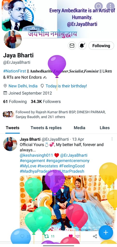Priya863007541's tweet photo. Happy Birthday Di 🥳 @ErJayaBharti 🌹
🎂🎂🎂🎂🎁🎁🎊🍫🎊🎁🎁🧁🧁🧁🧁 https://t.co/qezlvkCIt4