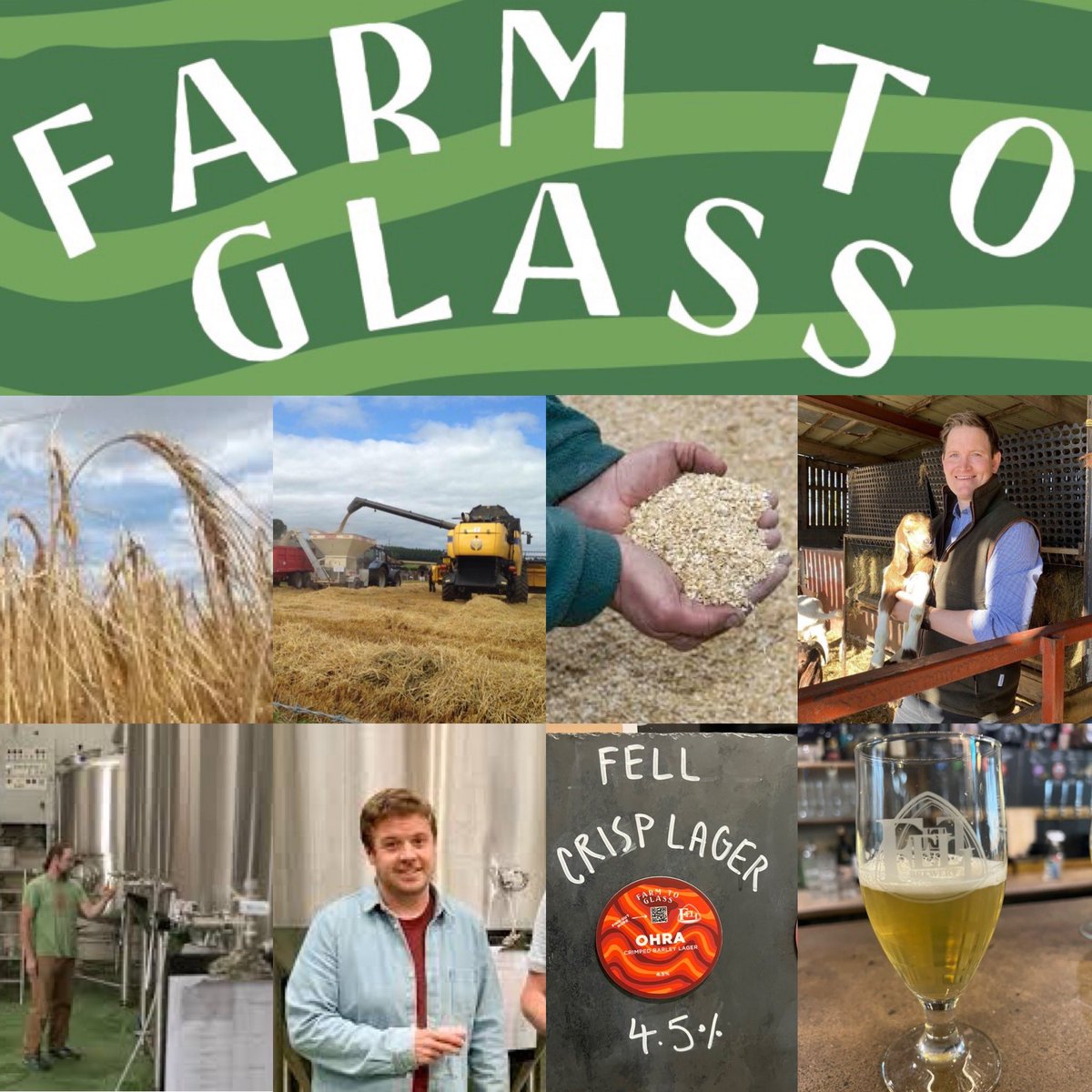 Collaboration is key to the success of any small business &amp; recently I have collaborated with local Cumbrian Brewary <a href="/FellBrewery/">Fell Brewery</a> on a new Farm to Glass range combing Cumbria’s arable farming sector with the counties growing beer industry creating a lager using crimped barley 🍺