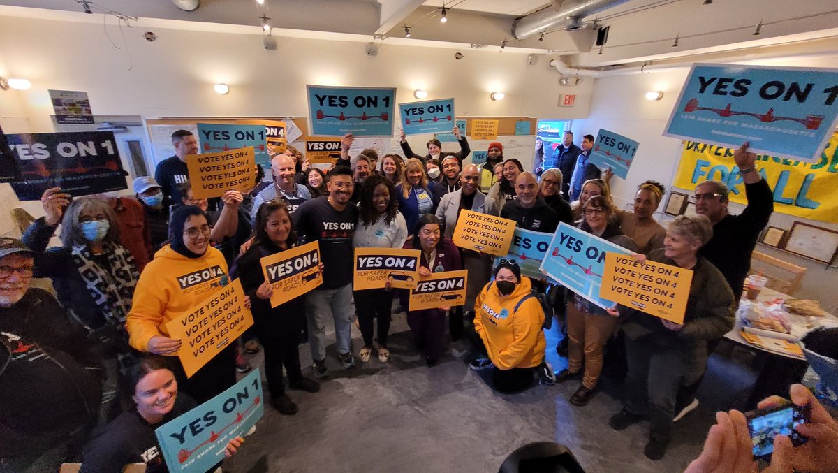 32BJ SEIU /// #BuildingJustice π§Ήβπ½ (@32bjseiu) on Twitter photo Thank you <a href="/Ruthzee/">Ruthzee Louijeune</a> <a href="/LizForBoston/">Liz Miranda</a> and <a href="/AyannaPressley/">Ayanna Pressley</a> for your fierce advocacy for <a href="/yesonfourma/">Yes for Safer Roads π</a> and <a href="/FairShareMA/">Yes on 1 For a Fairer Massachusetts</a>.
Like <a href="/AyannaPressley/">Ayanna Pressley</a> said: Change can't wait! Let's make it happen.
Get in line to cast your votes before 8pm, Massachusetts! Thank you <a href="/Ruthzee/">Ruthzee Louijeune</a> <a href="/LizForBoston/">Liz Miranda</a> and <a href="/AyannaPressley/">Ayanna Pressley</a> for your fierce advocacy for <a href="/yesonfourma/">Yes for Safer Roads π</a> and <a href="/FairShareMA/">Yes on 1 For a Fairer Massachusetts</a>.
Like <a href="/AyannaPressley/">Ayanna Pressley</a> said: Change can't wait! Let's make it happen.
Get in line to cast your votes before 8pm, Massachusetts!
