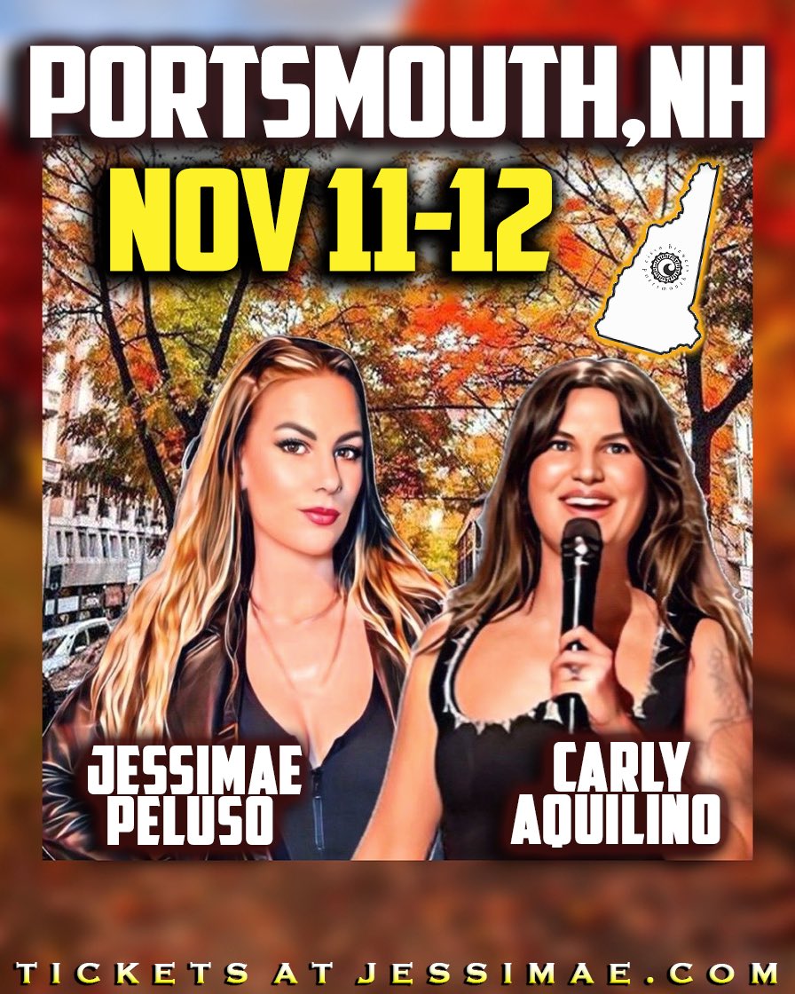 Portsmouth, NH! Come see me and Carly this week <a href="/CiscoBrewers/">Cisco Brewers</a> 🍂 🍁 

🎟️: found.ee/jessimaetour

#GYRLTour #JessimaePeluso #CarlyAquilino #CiscoBrewersPortsmouth