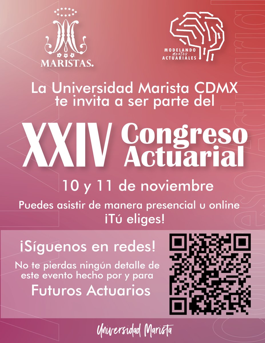 umarista's tweet photo. 📌Te esperamos en nuestro #CongresoActuarial el próximo 10 y 11 de noviembre, no olvides seguir todos los detalles en @CongresoUMA https://t.co/LzeFXjQ1Kv