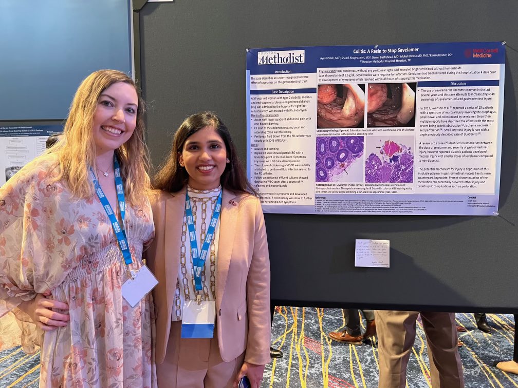 Houston Methodist IM Residency (@hminternalmed) on Twitter photo A huge congratulations to our very own <a href="/AyushiShahMD/">Ayushi Shah</a> for earning the ‘Outstanding Poster Presenter Award’ for two of her submissions to ACG! We are so proud of your accomplishments, Ayushi!! 💙
<a href="/MelinaAwar/">Melina Awar, MD</a>
<a href="/IBD_Houston/">Bincy Abraham, MD, MS</a>
<a href="/HMethodistGME/">Houston Methodist Residency & Fellowship Programs</a> A huge congratulations to our very own <a href="/AyushiShahMD/">Ayushi Shah</a> for earning the ‘Outstanding Poster Presenter Award’ for two of her submissions to ACG! We are so proud of your accomplishments, Ayushi!! 💙
<a href="/MelinaAwar/">Melina Awar, MD</a>
<a href="/IBD_Houston/">Bincy Abraham, MD, MS</a>
<a href="/HMethodistGME/">Houston Methodist Residency & Fellowship Programs</a>