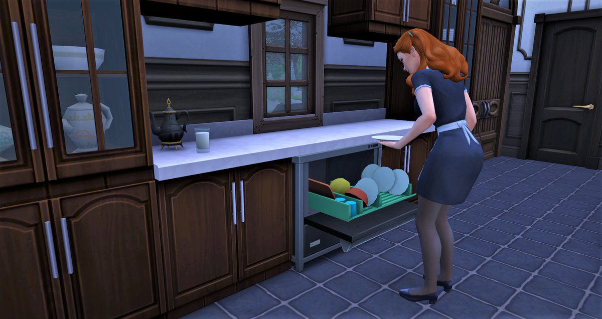 Lord_DudeBro's tweet photo. Llama Watcher: So yeah...Kichi got a job as a maid for the Goth Family. As you can see here Kichi going to be doing many things like cleaning, making out with Bella Goth while the rest of the family goes out, etc. 😅 #TheSims4 #ShowUsYourSims #SimsMag #SimJammers #NewProfilePic https://t.co/SMFuy6f9Dw