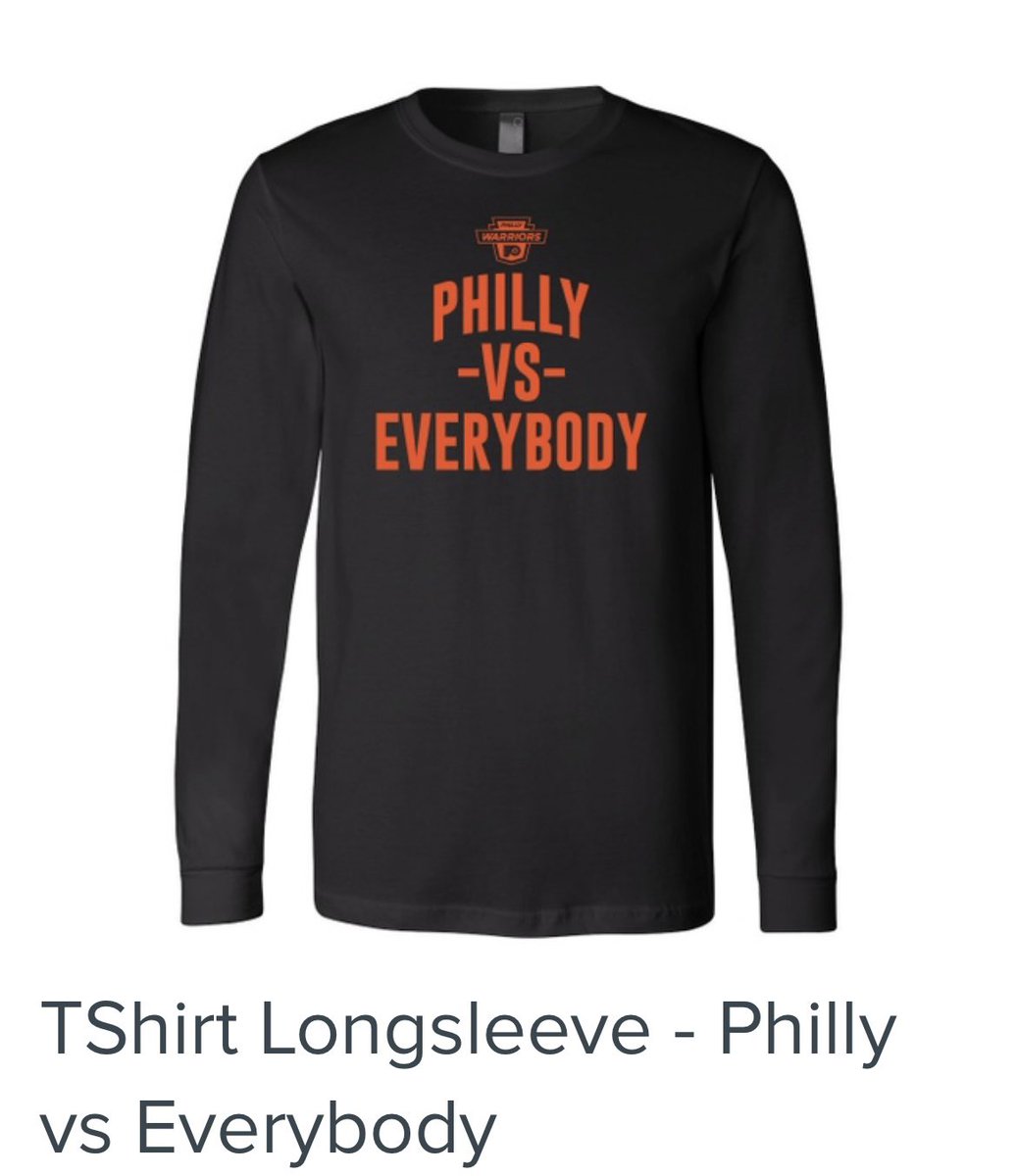 FlyersWarriors's tweet image. Can’t make it on the 10th but still want to show off your support for the Warriors? Follow the link for our newest apparel. 
dyzana.printavo.com/merch/philadel…