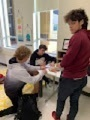 HowlandHS's tweet photo. FCCLA continued annual tradition of writing cards to vets for Veterans Day!

#ProudPastRoaringFuture https://t.co/59UGUYXi18
