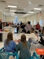 HowlandHS's tweet photo. FCCLA continued annual tradition of writing cards to vets for Veterans Day!

#ProudPastRoaringFuture https://t.co/59UGUYXi18