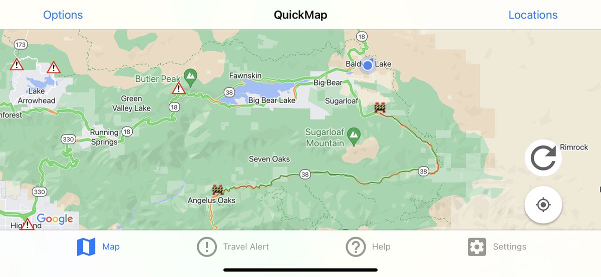Caltrans8's tweet photo. SBDCO: SR-38 in closed in both directions due to mud, rockfall, and debris on the roadway. We are seeing widespread issues all around the San Bernardino Mountains at this time. Use the 330 to 18 for a detour at this time. #Caltrans8 https://t.co/Q2iwmhJstM