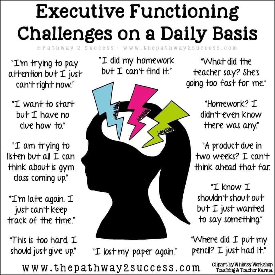 PCamhs's tweet image. How can you help #neurodivergent learners? #ALNWales #ALNReform #Neurodivergent #edutwitter 

Assume everyone in the class struggles with executive functioning &amp;amp; then adjust your practices so you are being #inclusive