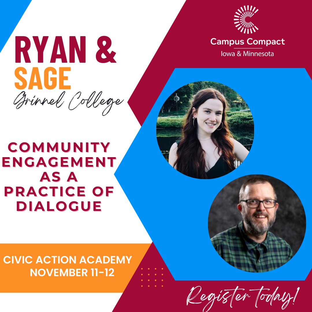3 more days!!

This session will examine the necessary role of dialogue in community engagement work, which provides crucial hands-on experience for students to collaborate with different people.

#civicactionacademy