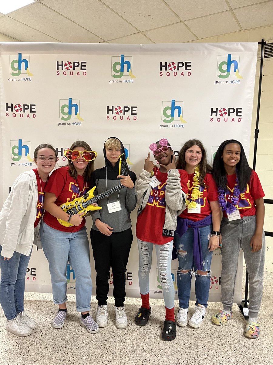 Our Hope Squad got a chance to meet up with 62 other schools and over 700 other students involved with Hope Squad. Hope Squad is a peer-to-peer suicide prevention group that is changing the stigma around mental health. #middierising